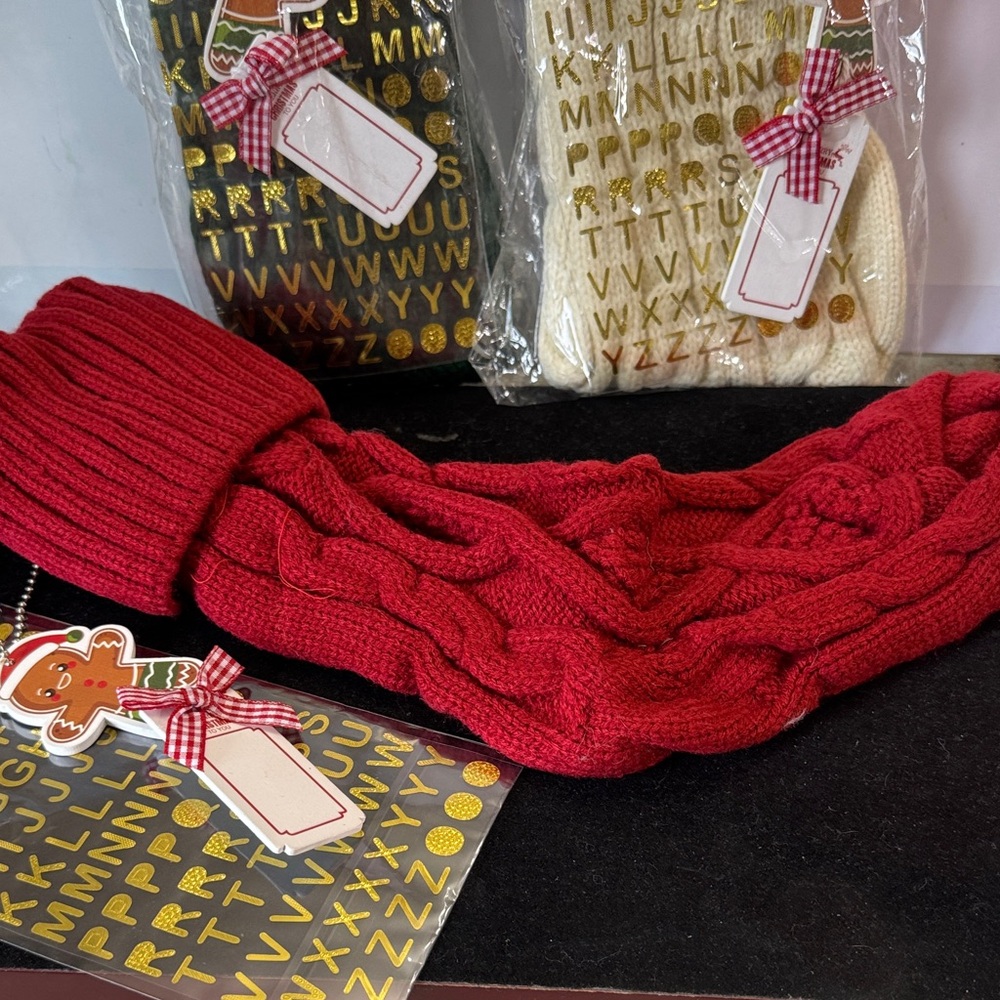 Set of 3 Christmas stockings that you can personalize with your name - Picture 5 of 8